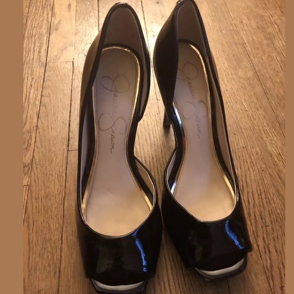 Jessica Simpson Shoes - Jessica Simpson black patent heels size 7